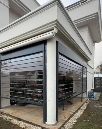 Şeffaf Hızlı Sarmal PVC Kapılar